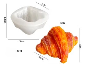Molde silicona croissant 